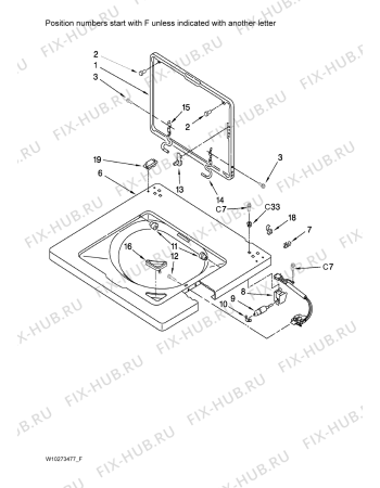 Схема №14 YMET3800TW2 с изображением Скрепление для стиралки Whirlpool 481949268766