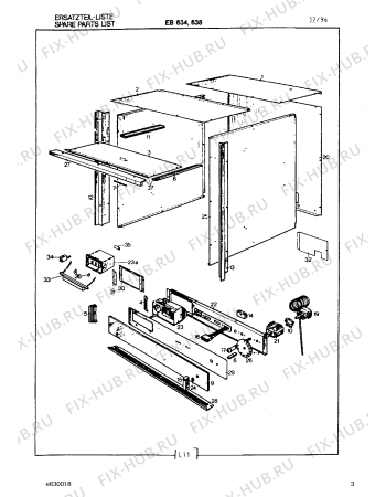 Схема №11 EE658204 с изображением Штекер для духового шкафа Bosch 00321240
