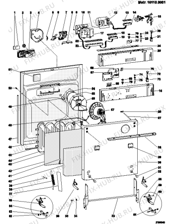 Схема №3 LI67DUO (F026551) с изображением Руководство для посудомоечной машины Indesit C00086622