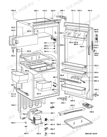 Схема №1 OPTIMA 3i/rechts с изображением Поверхность для холодильника Whirlpool 481246678376