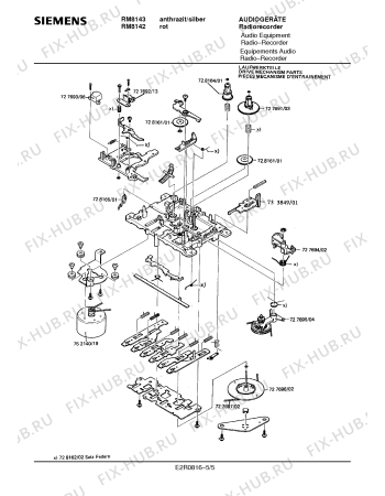 Взрыв-схема аудиотехники Siemens RM8143 - Схема узла 05