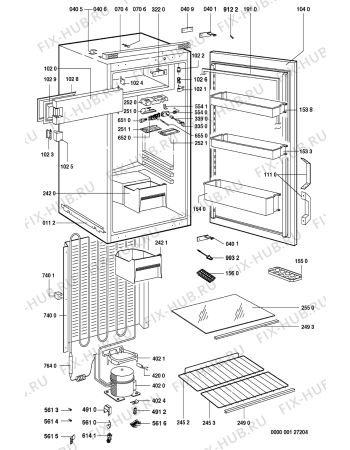 Схема №1 KDI 1358/3 с изображением Электрокомпрессор для холодильника Whirlpool 481936038705