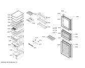 Схема №3 KGF28A2W2C с изображением Дверь для холодильника Bosch 00714390