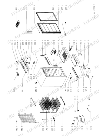 Схема №1 AFE322/G AFG 322/G/WP с изображением Накопитель для холодильника Whirlpool 481951148545