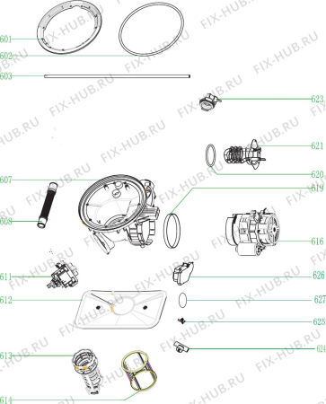Схема №7 DEDW645SI с изображением Ящичек для посудомоечной машины DELONGHI DAU1591092