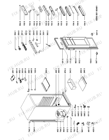 Схема №1 KRA PRESTIGE с изображением Термостат для холодильника Whirlpool 481228238239