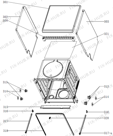 Взрыв-схема посудомоечной машины Gorenje GS62010W (566919, WQP12-7605V) - Схема узла 03
