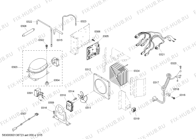 Схема №15 KBURT3655E с изображением Сковорода для электропосудомоечной машины Bosch 00681393