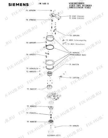 Схема №12 FM4898 с изображением Инструкция по эксплуатации для телевизора Siemens 00530444