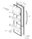 Схема №1 KA2411R/A01 с изображением Дверка для холодильника Aeg 140013897016