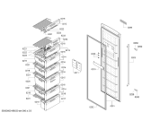Схема №3 GSN32V50 с изображением Дверь для холодильной камеры Bosch 00248105