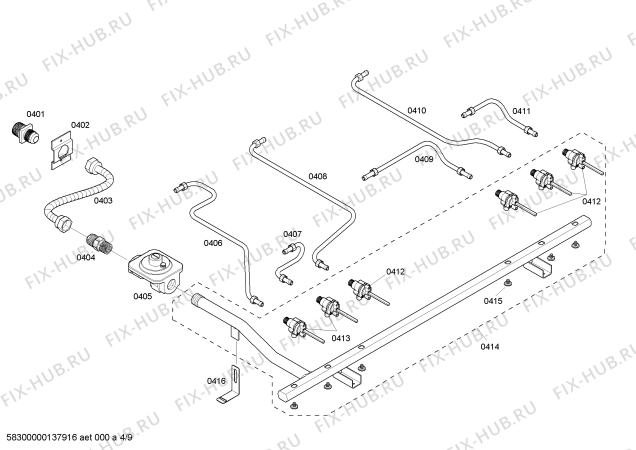 Схема №9 PRD364EDHU Thermador с изображением Кабель для плиты (духовки) Bosch 00646667