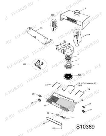Схема №1 AKR 607 GY с изображением Холдер для вентиляции Whirlpool 481240478791