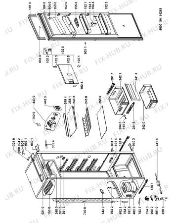 Схема №1 ARZ 013/A++ S с изображением Вставка для холодильной камеры Whirlpool 481010375503