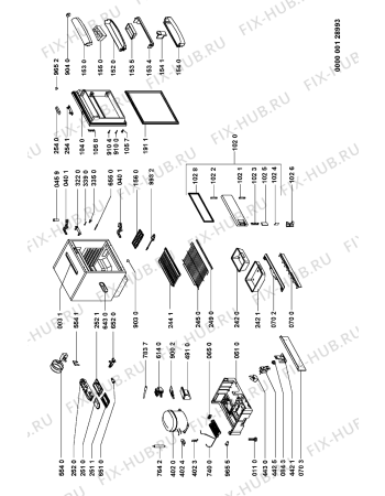 Схема №1 ARG 588 M с изображением Элемент корпуса для холодильника Whirlpool 481240478621