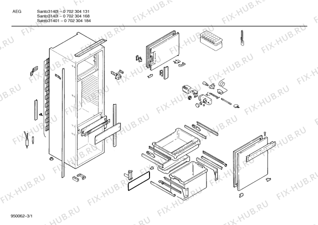Схема №3 KI4AE11 3140I с изображением Плата для холодильника Bosch 00271297