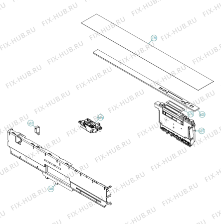 Взрыв-схема посудомоечной машины Asko D5893 XXL NO   -White Bi (340521, DW70.4) - Схема узла 06