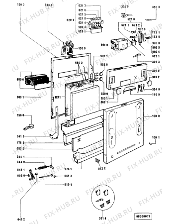 Схема №4 ADG 954/1 с изображением Таймер для посудомоечной машины Whirlpool 481990501076