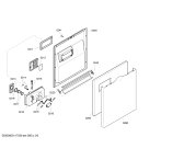Схема №6 SGU47M32SK с изображением Передняя панель для посудомойки Bosch 00449473