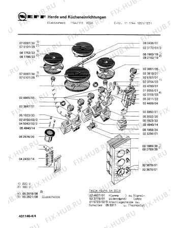 Схема №4 195304423 1394.11HS с изображением Мотор вентилятора для плиты (духовки) Bosch 00140209
