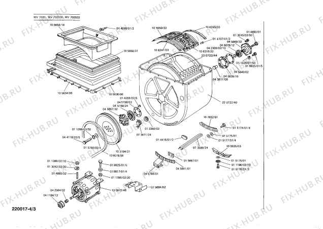 Схема №4 CV0825 с изображением Затвор для стиральной машины Siemens 00041181