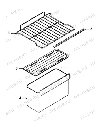 Взрыв-схема холодильника Hansa KK1300 - Схема узла Furniture