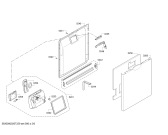 Схема №6 SMS60M18AU с изображением Панель управления для посудомоечной машины Bosch 00704401
