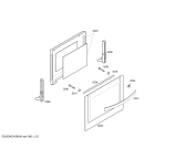 Схема №5 3HB504B H.BA.NP.E2D.IN.ENTRY.CFM.B.ME_TI// с изображением Передняя часть корпуса для духового шкафа Bosch 00673633