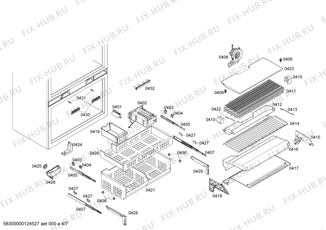 Схема №6 B36IT71NNP с изображением Крепеж для холодильника Bosch 00641043