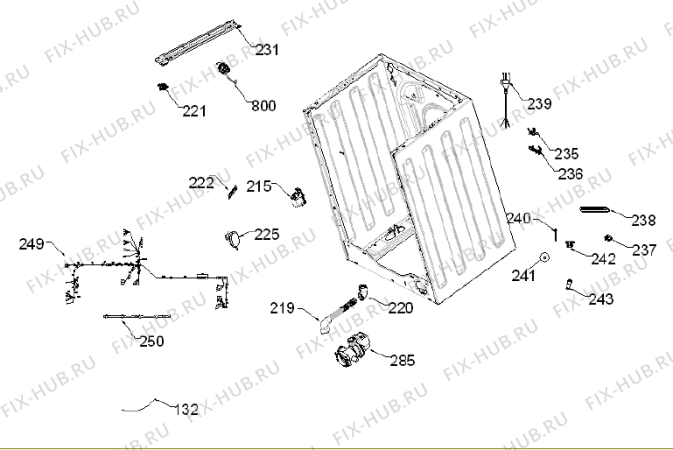 Взрыв-схема стиральной машины Upo WF7160D   -Frontloader (171235, V10001003) - Схема узла 07