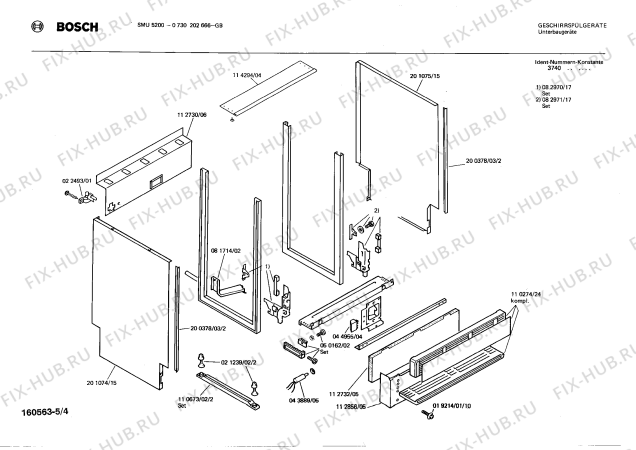 Взрыв-схема посудомоечной машины Bosch 0730202666 SMU5200 - Схема узла 04