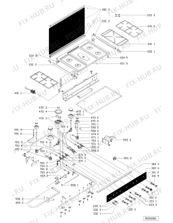 Схема №2 ACF 993 IX/3 с изображением Дверца для плиты (духовки) Whirlpool 481245058303