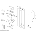 Схема №6 KA62DA70SD с изображением Дверь для холодильника Siemens 00710179