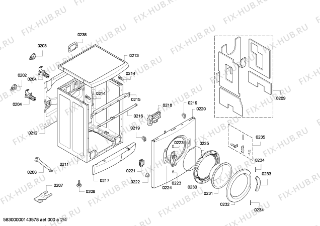 Схема №4 WAE28165FG Maxx 6 VarioPerfect с изображением Панель управления для стиральной машины Bosch 00707112