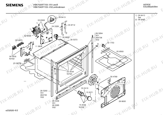 Схема №6 HB67040FF с изображением Панель для плиты (духовки) Siemens 00286594