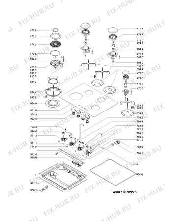 Схема №1 AKT5000NB (F096546) с изображением Всякое для плиты (духовки) Indesit C00397929
