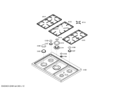 Схема №5 HSB745055E Bosch с изображением Дверь для духового шкафа Bosch 00680296