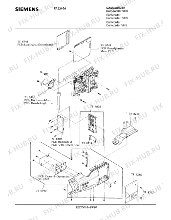 Схема №29 FZ154G4 с изображением Блок питания для видеотехники Siemens 00757329