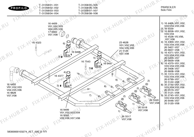 Схема №5 T-31358 с изображением Кнопка для плиты (духовки) Bosch 00173151