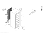 Схема №3 DF1133W3VV PROFILO с изображением Дверь морозильной камеры для холодильника Bosch 00718458