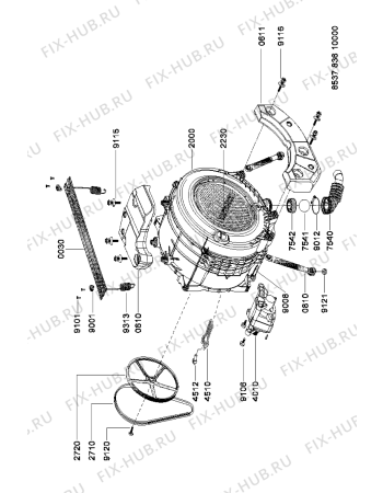 Схема №4 AWG 910 CE-A с изображением Микромодуль для стиралки Whirlpool 481221470675