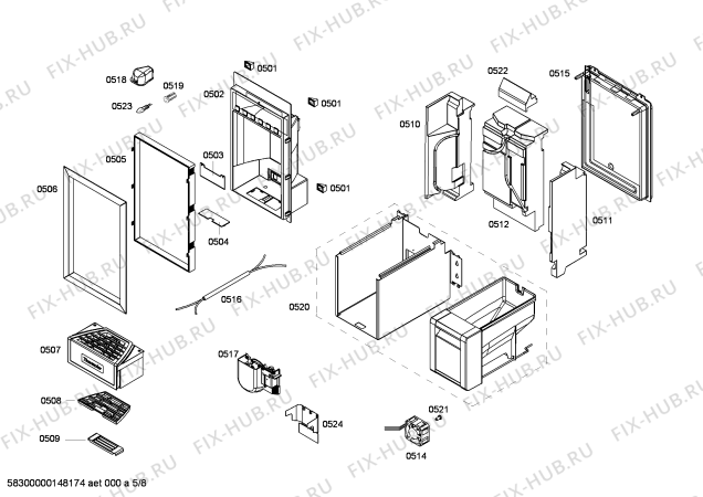 Схема №8 T18ID80NRP с изображением Силовой модуль для холодильной камеры Bosch 00673603