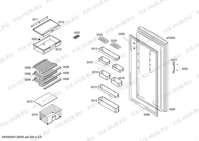 Схема №3 X5KCGCO320 с изображением Кронштейн для холодильника Siemens 00603524