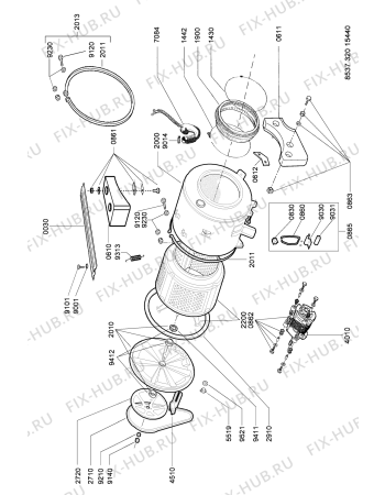 Схема №3 AWG 320/BR/3 с изображением Покрытие для стиральной машины Whirlpool 481246079005