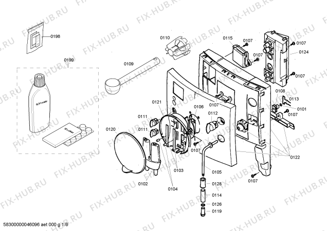 Схема №8 TK60001CH Surpresso S20 с изображением Модуль управления для кофеварки (кофемашины) Siemens 00492192