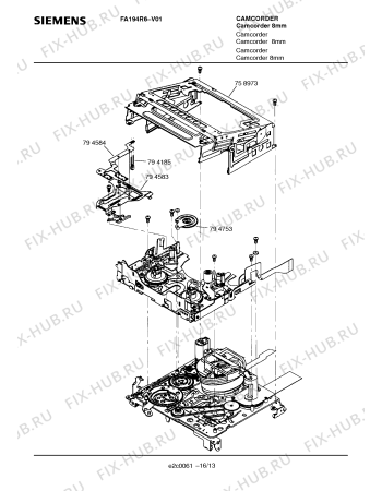 Схема №16 FA194R6 с изображением Сервисная инструкция для духового шкафа Siemens 00535582