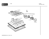 Схема №6 C1850 с изображением Люк для плиты (духовки) Bosch 00239061