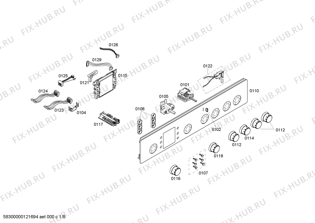 Схема №8 HSV95D421F с изображением Варочная панель для плиты (духовки) Bosch 00244763