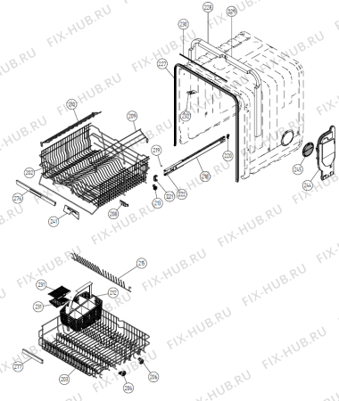 Взрыв-схема посудомоечной машины Gorenje DM 180 SE   -Titanium (900001047, DW20.1) - Схема узла 02