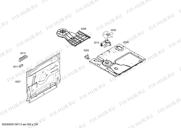Схема №6 FRTA600 с изображением Кабель для плиты (духовки) Bosch 00652396